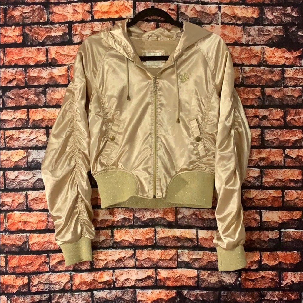South Pole Gold satin Bomper Jacket